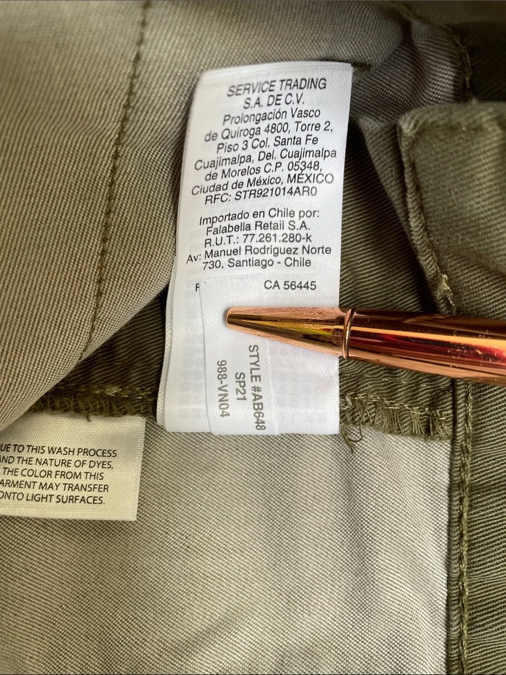 Crew Vintage Straight Chino Pants 26 Olive Green Cropped Ankle Stretch